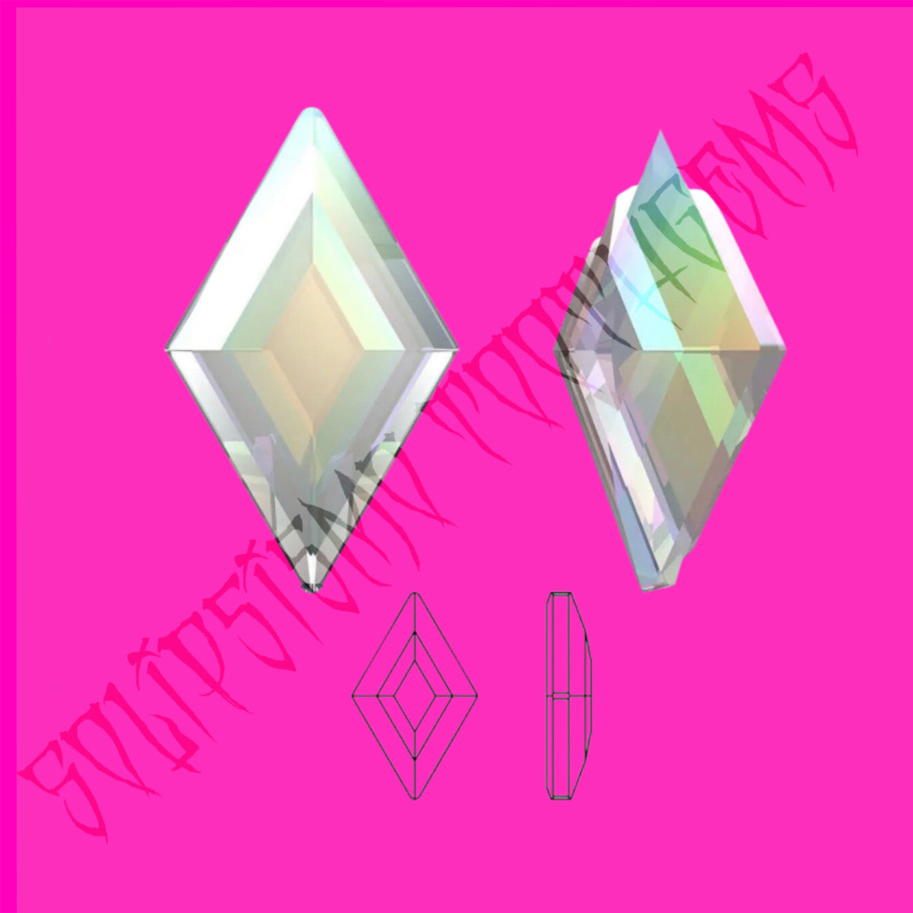 DIAMOND SHAPE COLORS (25 PZAS X PAQUETE)